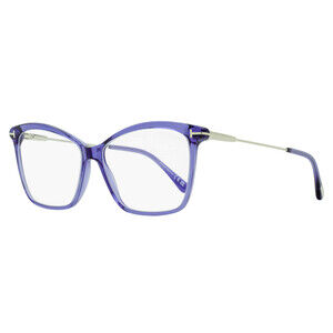 Tom Ford Butterfly Blue Block Eyeglasses TF5687-B 081 Violet/Ruthenium 56mm FT56